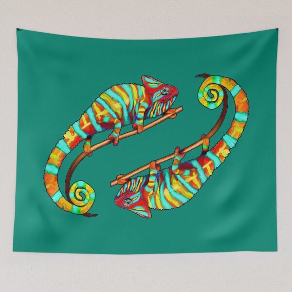 Item preview, Colorful Chameleon Love - Rainbow Lizard designed and sold by LaRoach Digital Arts.