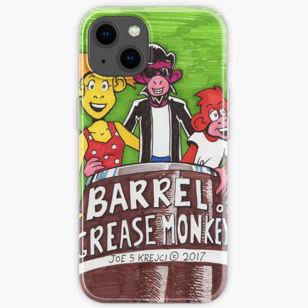 Barrel of Grease Monkeys iPhone Soft Case