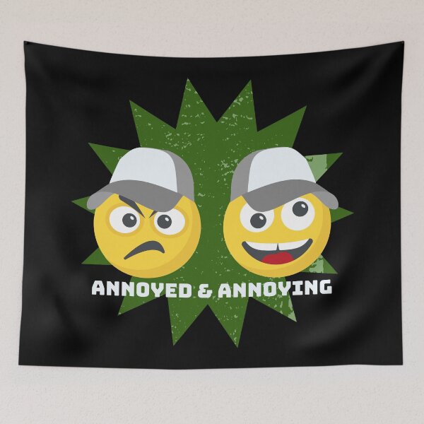 Item preview, Funny "Annoyed and Annoying" Emojis in Baseball Hats designed and sold by Write-to-Rebel.