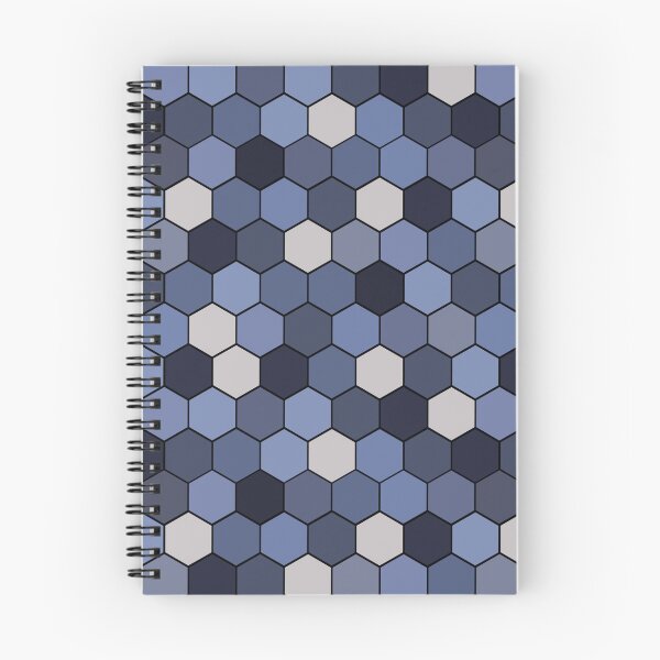 Item preview, Honeycomb Tiling Denim Blues on Black Repeat 5748 designed and sold by Art in My Loft.