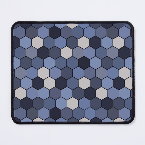 Item preview, Honeycomb Tiling Denim Blues on Black Repeat 5748 designed and sold by Art in My Loft.