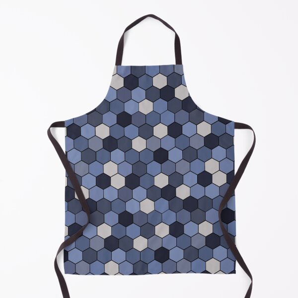 Item preview, Honeycomb Tiling Denim Blues on Black Repeat 5748 designed and sold by Art in My Loft.