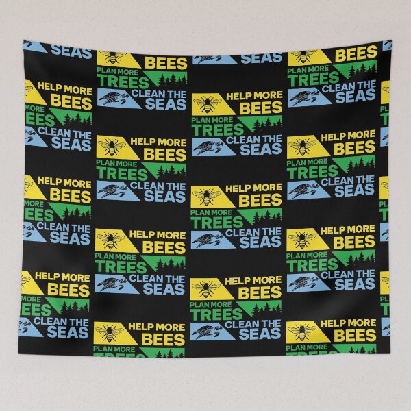 Item preview, Help More Bees, Plant More Trees, Clean The Seas designed and sold by proearth2022.