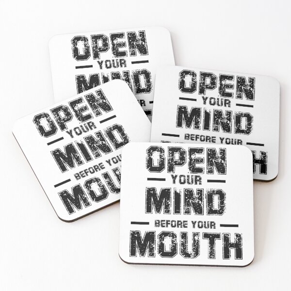 Item preview, Open Your Mind Before Your Mouth designed and sold by AK-BOUTIQUE.
