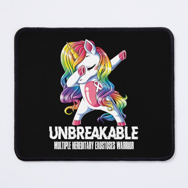 Item preview, Multiple Hereditary Exostoses Awareness - Unicorn Multiple Hereditary Exostoses Warrior Ribbon UNBREAKABLE designed and sold by Fernandezf.