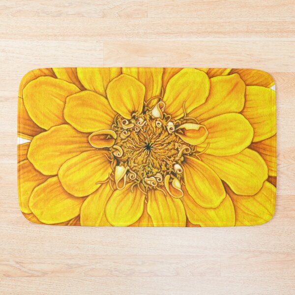 Item preview, Zinnia in Yellow designed and sold by Suzannah Alexander.