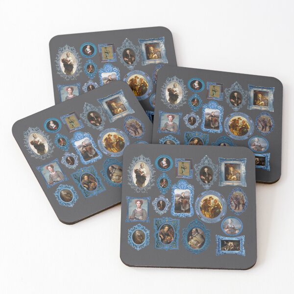 Item preview, Iconography of the hurdy-gurdy with blue frames. designed and sold by Zal-Production.