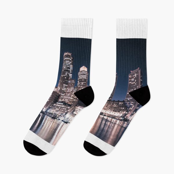 Item preview, boston skyline at night designed and sold by franckreporter.