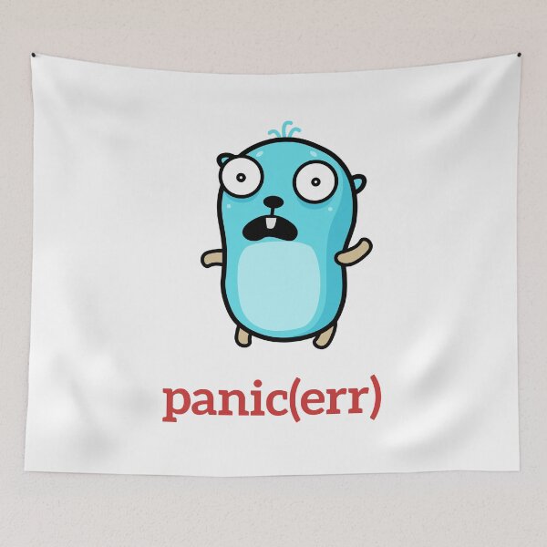 Item preview, golang gopher panic designed and sold by leesander.