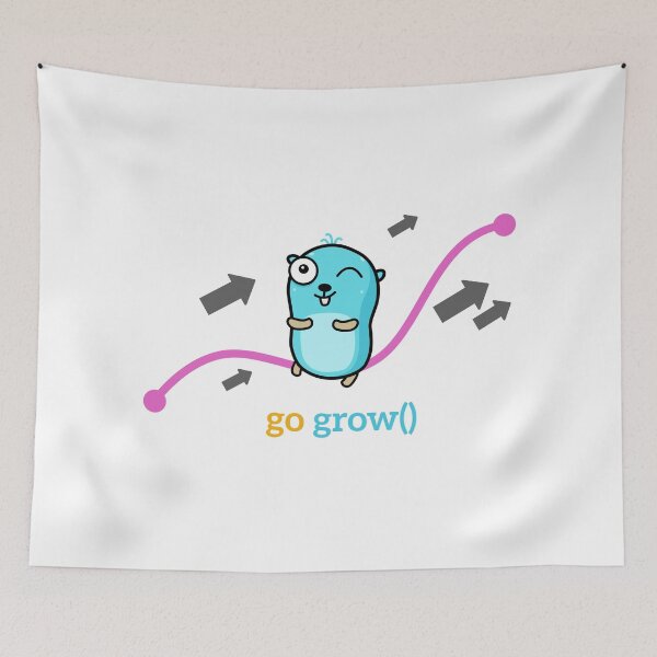 Item preview, golang gopher grow designed and sold by leesander.