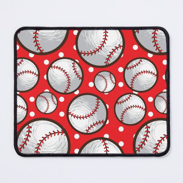 Item preview, Best Knitting Mom Ever. Baseball Pattern with Polka Dot red Background designed and sold by EmmaBazz.