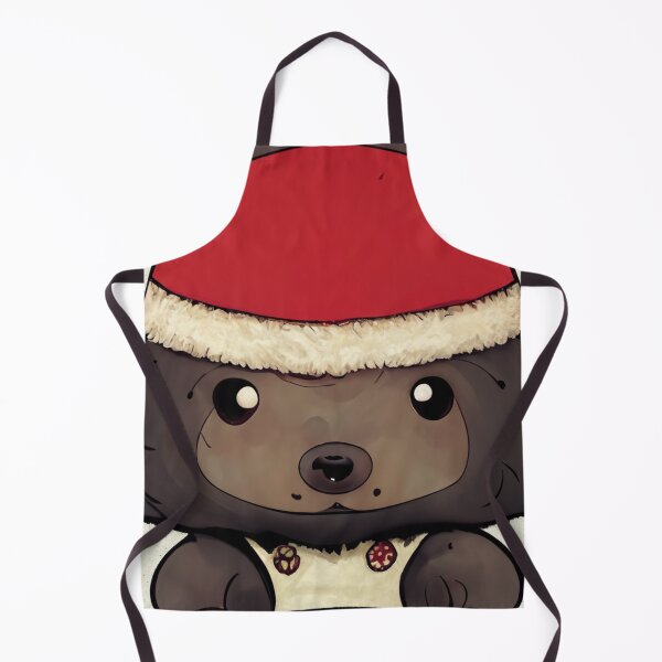 Item preview, Cute Bear Wearing Santa Hat in Chibi-Style #1 designed and sold by Galviato.