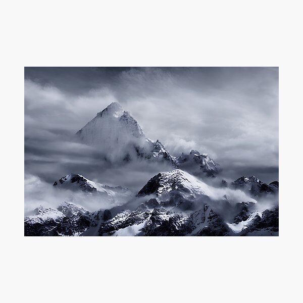 Item preview, Snowy mountain range in a Beautiful Winter Scene designed and sold by Chardo55.