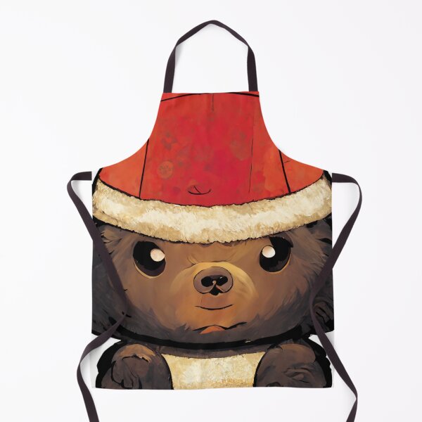 Item preview, Cute Bear Wearing Santa Hat in Chibi-Style #2 designed and sold by Galviato.
