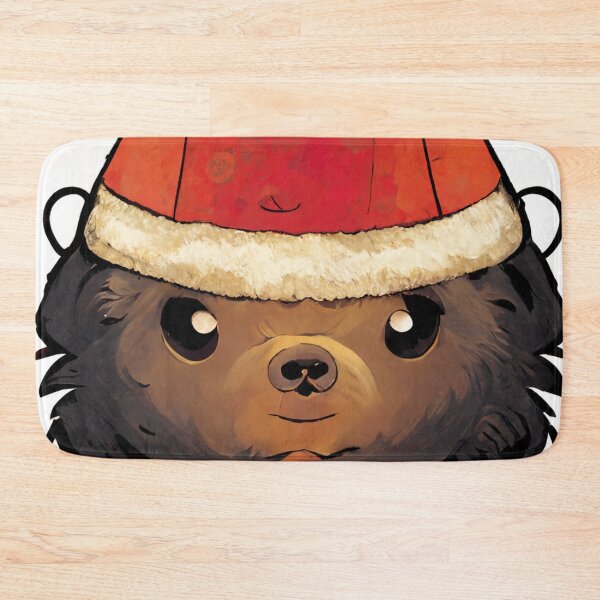 Item preview, Cute Bear Wearing Santa Hat in Chibi-Style #2 designed and sold by Galviato.