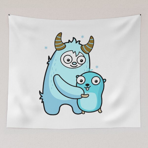 Item preview, golang gopher christmas designed and sold by leesander.