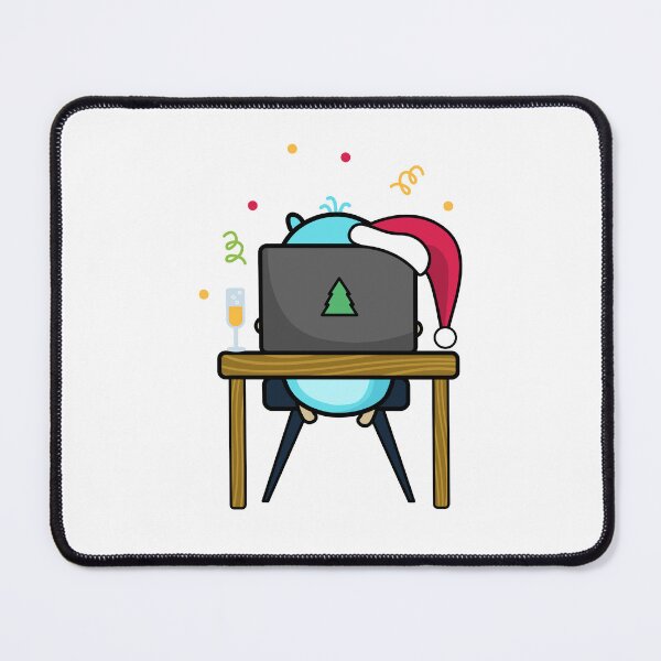 Item preview, golang gopher christmas designed and sold by leesander.