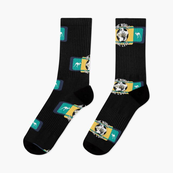 Item preview, ONE LOVE  SOCCER   FUTBALL   FUTBOL Australia designed and sold by THE AMERICAN TEEVANGELIST.