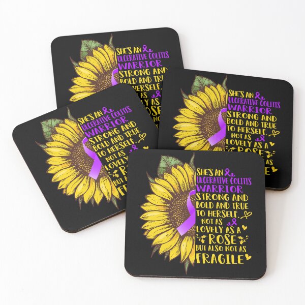 Item preview, She is an Ulcerative Colitis Warrior Strong and Bold and True to Herself not as Lovely as a ROSE but also not as FRAGILE designed and sold by EdithShop59.