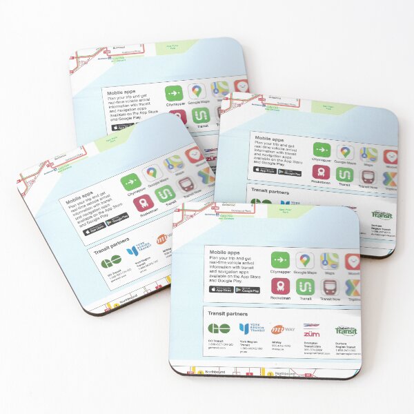 Item preview, Toronto Bus Map designed and sold by Grouchys Sticker Mart.