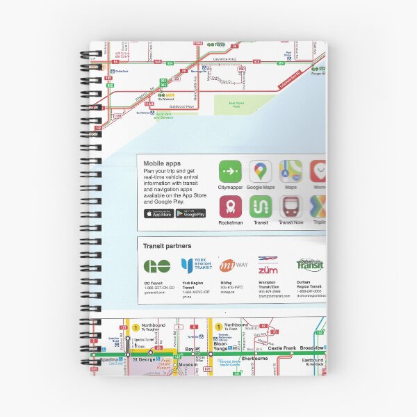Item preview, Toronto Bus Map designed and sold by Grouchys Sticker Mart.