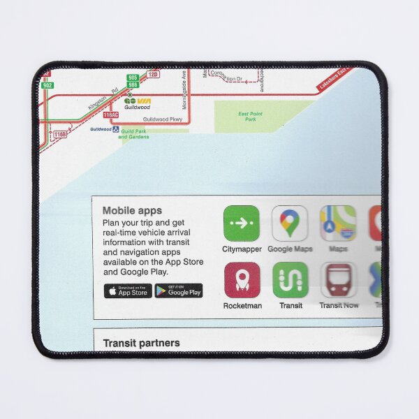 Item preview, Toronto Bus Map designed and sold by Grouchys Sticker Mart.