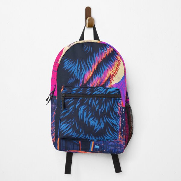 Item preview, Copy of Beautiful 90s Synthwave wolf Portrait designed and sold by simplesticker1.