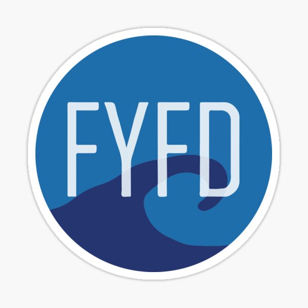 FYFD Kelvin-Helmholtz Sticker (2016 edition) Sticker