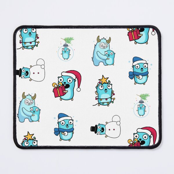 Item preview, golang gopher christmas sticker pack designed and sold by leesander.
