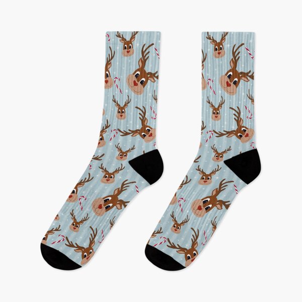 Item preview, Adorable Reindeer Green Stripes designed and sold by WeArePear.