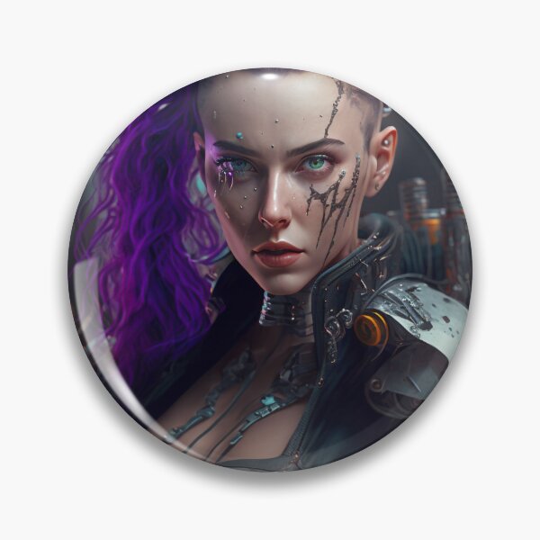 Item preview, Cyberpunk Female Gunslinger designed and sold by AICreateWorlds.