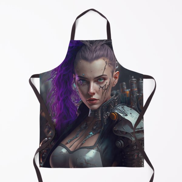 Item preview, Cyberpunk Female Gunslinger designed and sold by AICreateWorlds.
