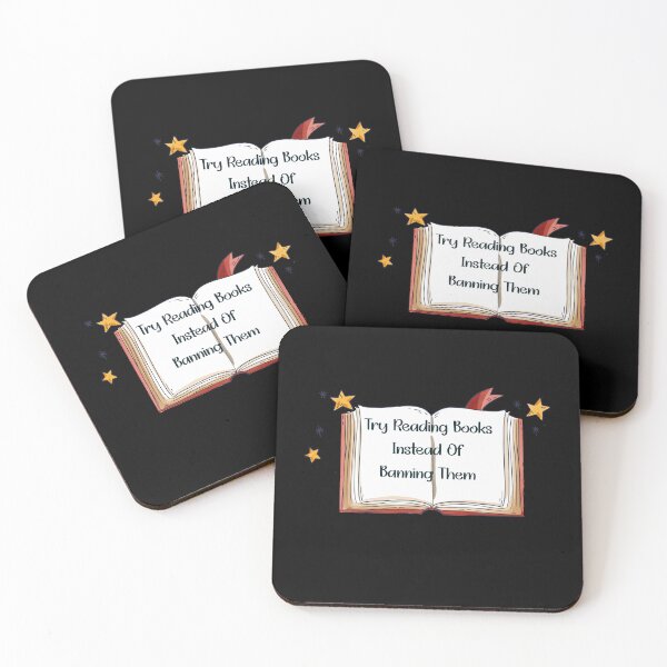 Item preview, Try Reading Books Instead Of Banning Them, Books lovers cool designed and sold by aliceoutline.