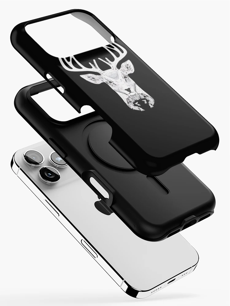 Thumbnail 2 of 4, iPhone Case, Deer Evolution Abstract Design designed and sold by Litheon.