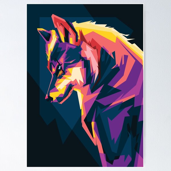 Item preview, lobo enojado designed and sold by ShurikenStore.