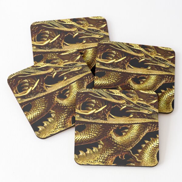 Item preview, Golden Dragon - Seamless Pattern designed and sold by Chubuter.