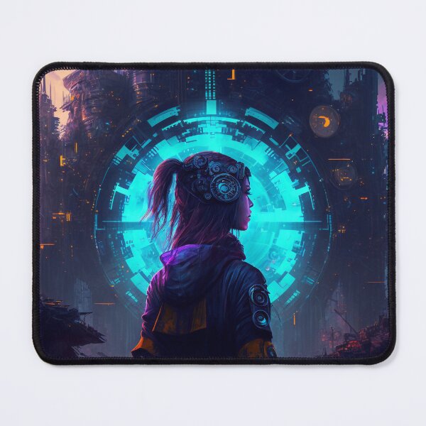 Item preview, Female Cyberpunk Adventurer designed and sold by AICreateWorlds.