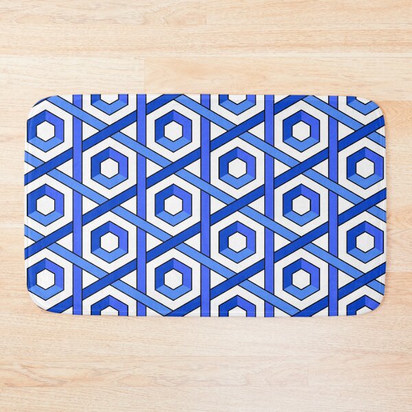 Item preview, Hexagons Blue White designed and sold by Girih.