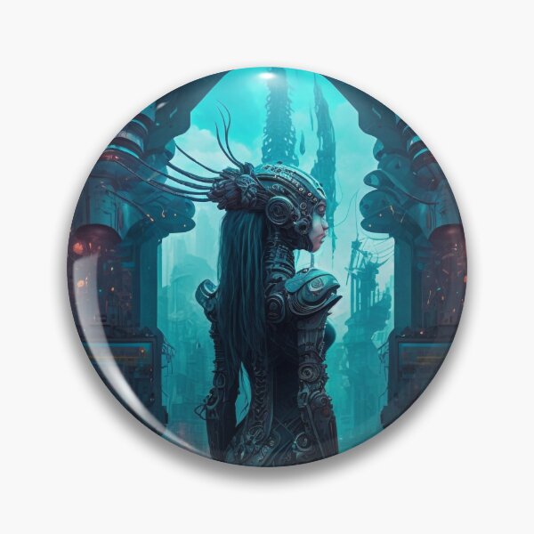 Item preview, Portal to the Old World, Cyberpunk Female designed and sold by AICreateWorlds.