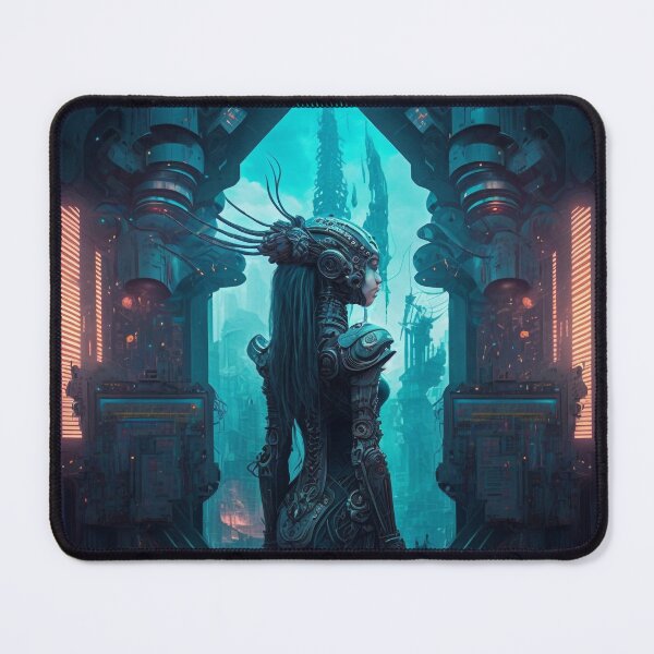 Item preview, Portal to the Old World, Cyberpunk Female designed and sold by AICreateWorlds.