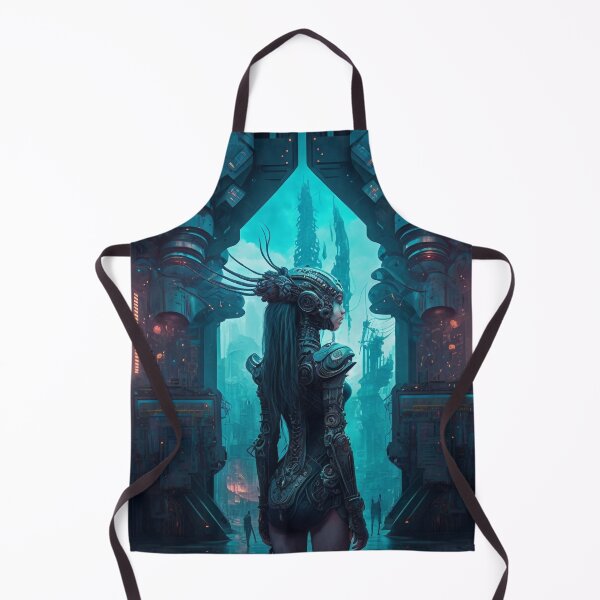 Item preview, Portal to the Old World, Cyberpunk Female designed and sold by AICreateWorlds.