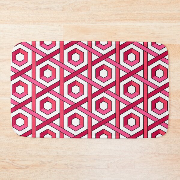Item preview, Hexagons Red White designed and sold by Girih.