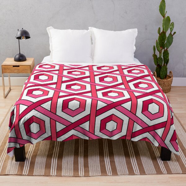 Item preview, Hexagons Red White designed and sold by Girih.