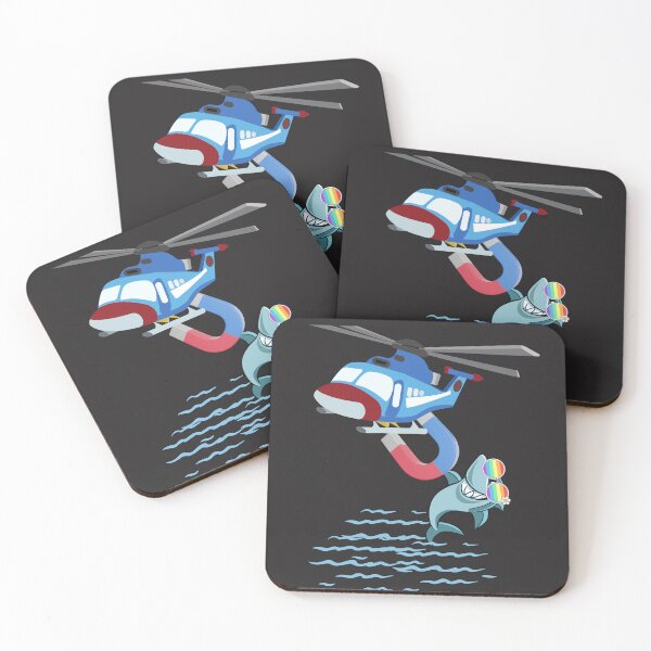 Item preview, shark who loves to fly designed and sold by Animal world designs.