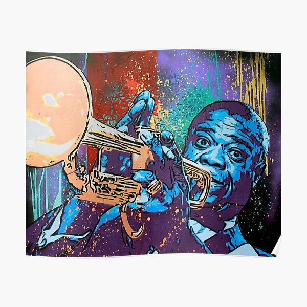 Louis Vuitton Jazz Trumpeter Signature Crewneck, Blue, L