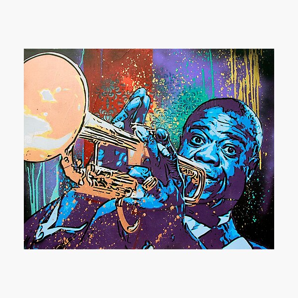 Louis Armstrong Pop Photographic Print