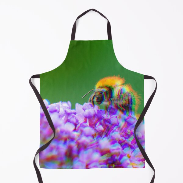 Item preview, Psychedelic Bee on Purple Flowers designed and sold by Stonio.