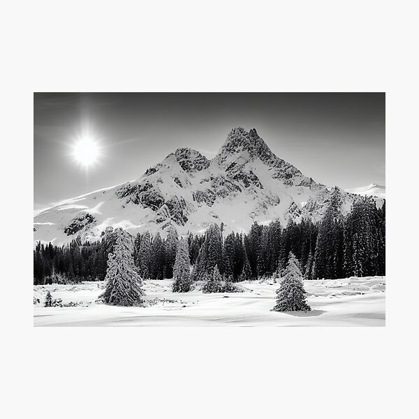 Item preview, Snowy mountain range in a Beautiful Winter Scene designed and sold by Chardo55.