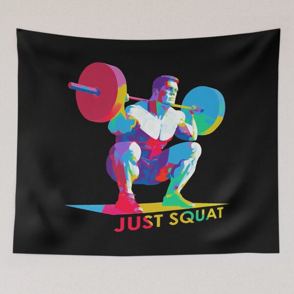 Item preview, Just Squat - Squatting Bodybuilder designed and sold by Bondoboxy.