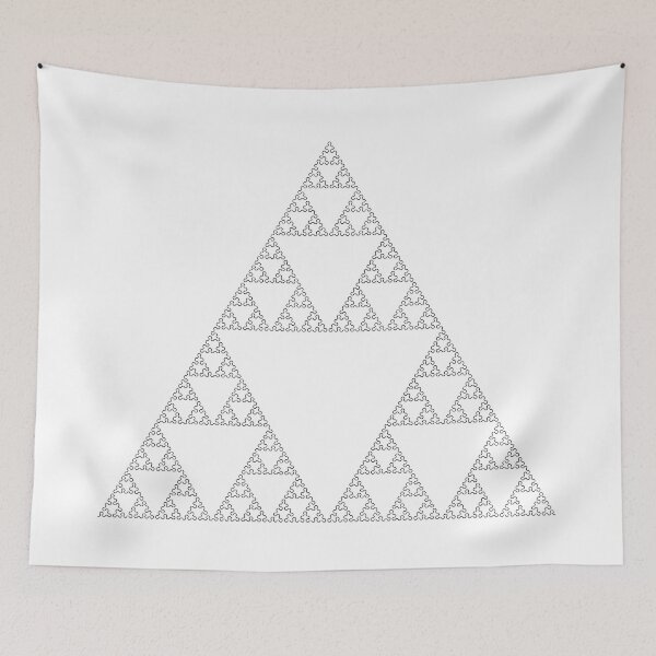 Item preview, Sierpiński Arrowhead Curve - Black designed and sold by Rupert Russell.